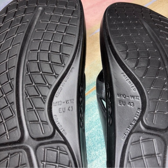 Oofos OOriginal Unisex Sport Sandals Flip Flops Graphite Mens 10 / Womens 12 - Picture 9 of 9